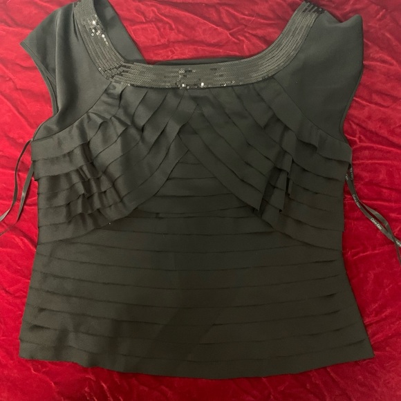 Calvin Klein couture evening wear. REDUCED. Black satin. Well priced. - Picture 8 of 8